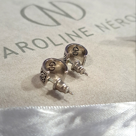 🌈CAROLINE NÉRON JEWELRY SET 2 pc. NECKLACE &EARRINGS 92.5 silver + Clear Quarts - Picture 10 of 14